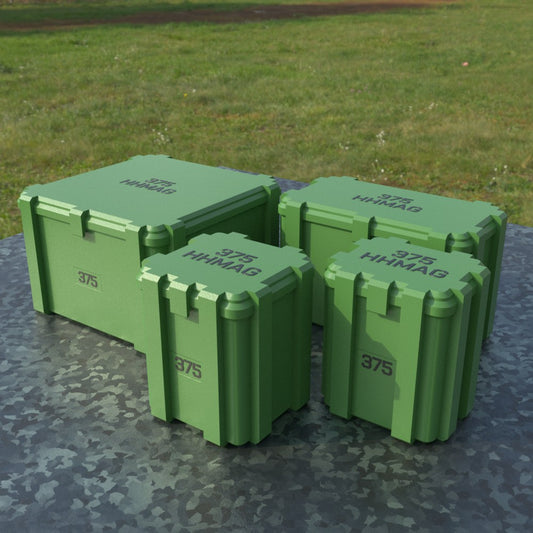 Filamelt Munitionsbox / .375 H&H Mag / ‘Klappdeckel’ / Patronenbox, Ammo Box - 3D-Druck aus dem Westerwald