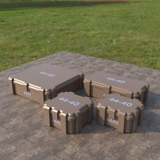 Filamelt Munitionsbox / .44-40 Winchester / ‘Klappdeckel’ / Patronenbox, Ammo Box - 3D-Druck aus dem Westerwald