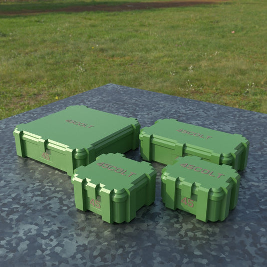 Filamelt Munitionsbox / .45 Colt / ‘Klappdeckel’ / Patronenbox, Ammo Box - 3D-Druck aus dem Westerwald