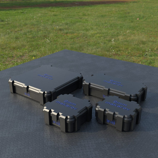 Filamelt Munitionsbox / 9mm Mak (9x18) / ‘Klappdeckel’ / Patronenbox, Ammo Box - 3D-Druck aus dem Westerwald