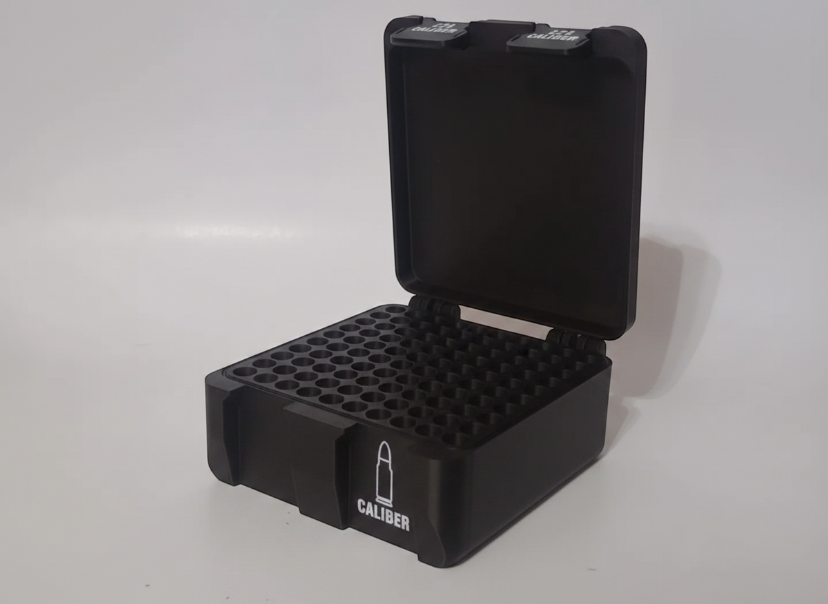 
Filamelt Munitionsbox / 224 Valkyrie / 'Klappdeckel' / Patronenbox, Ammo Box - 3D-Druck aus dem Westerwald