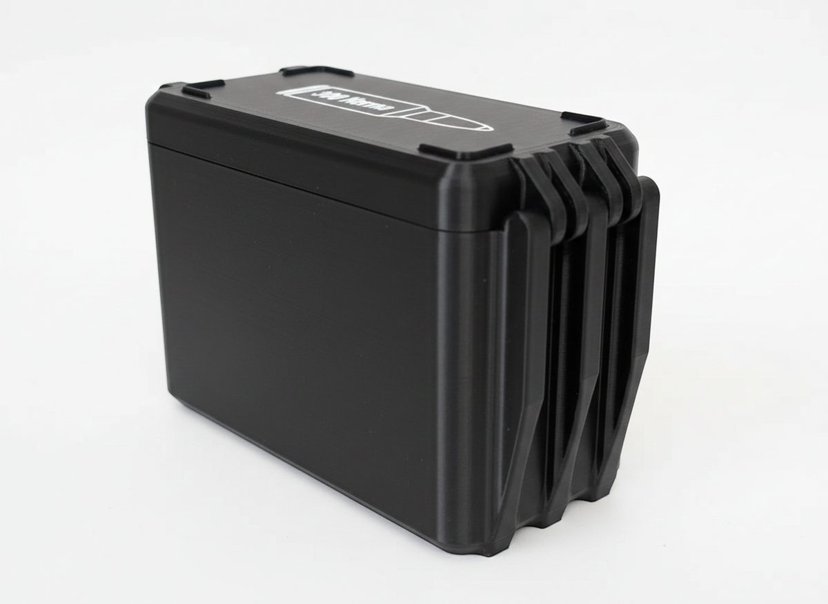 
Filamelt Munitionsbox / 300 Norma Magnum / 'Klappdeckel' / Patronenbox, Ammo Box - 3D-Druck aus dem Westerwald