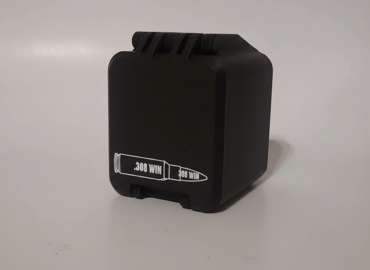 
Filamelt Munitionsbox / 308 Winchester / 'Klappdeckel' / Patronenbox, Ammo Box - 3D-Druck aus dem Westerwald