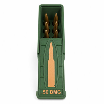 Munitionsbox „Modell Coconut“ für .50 BMG mit Schiebedeckel – Patronenbox, Ammo Box