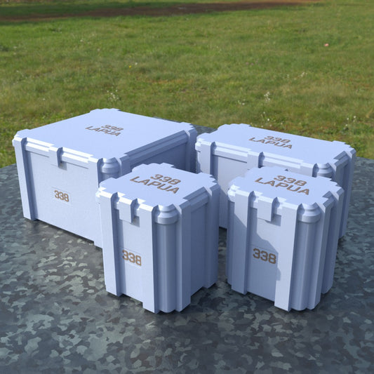 Filamelt Munitionsbox / .338 Lapua Magnum / ‘Klappdeckel’  / Patronenbox, Ammo Box - 3D-Druck aus dem Westerwald