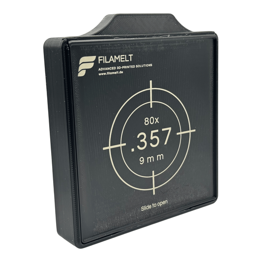 Diabolo-Box für 80x .357 / 9 mm – Praktisch, stapelbar, wiederverwendbar. Matchbox - 3D-Druck aus dem Westerwald
