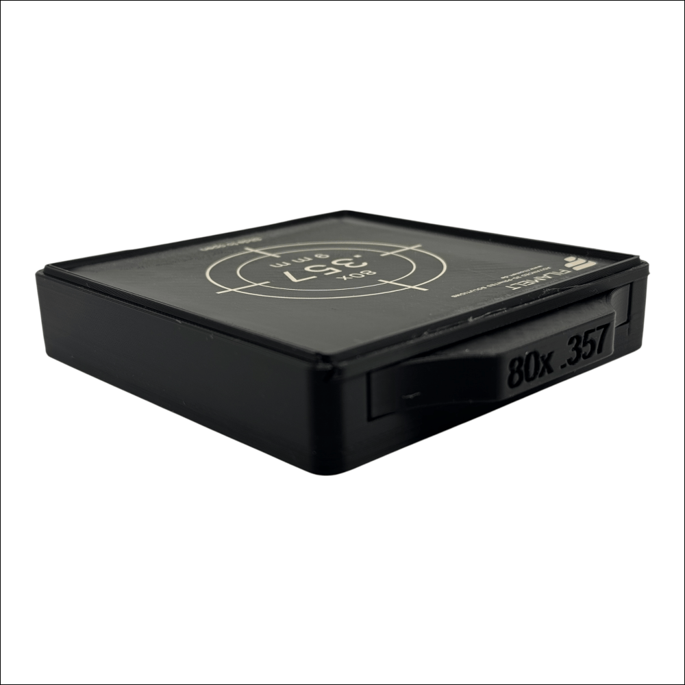Diabolo-Box für 80x.357 / 9 mm – Praktisch stapelbar wiederverwendbar. Matchbox Schießsport-Zubehör
