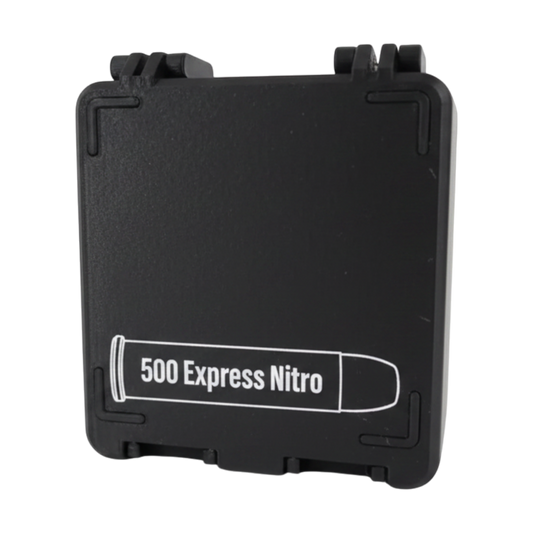 Filamelt Munitionsbox / 500 Nitro Express / 'Klappdeckel' / Patronenbox, Ammo Box - 3D-Druck aus dem Westerwald